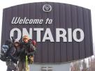 Kyle Pickering and Bobby McDowell walking across Canada